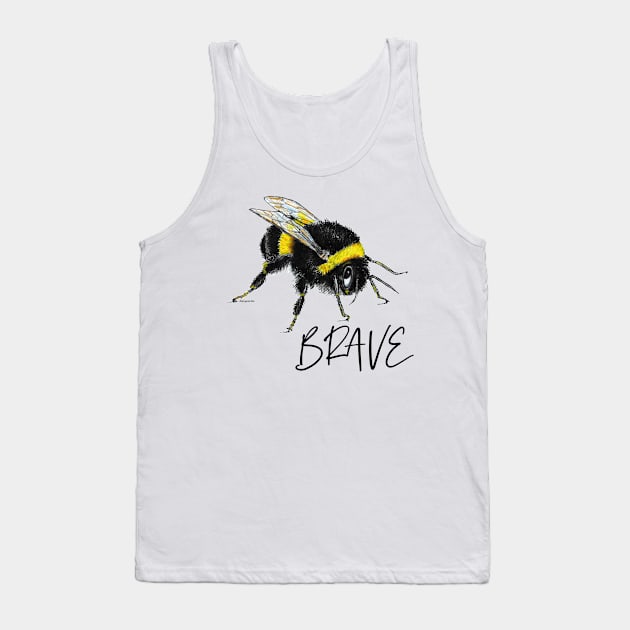 Bee brave Tank Top by dizzycat-biz